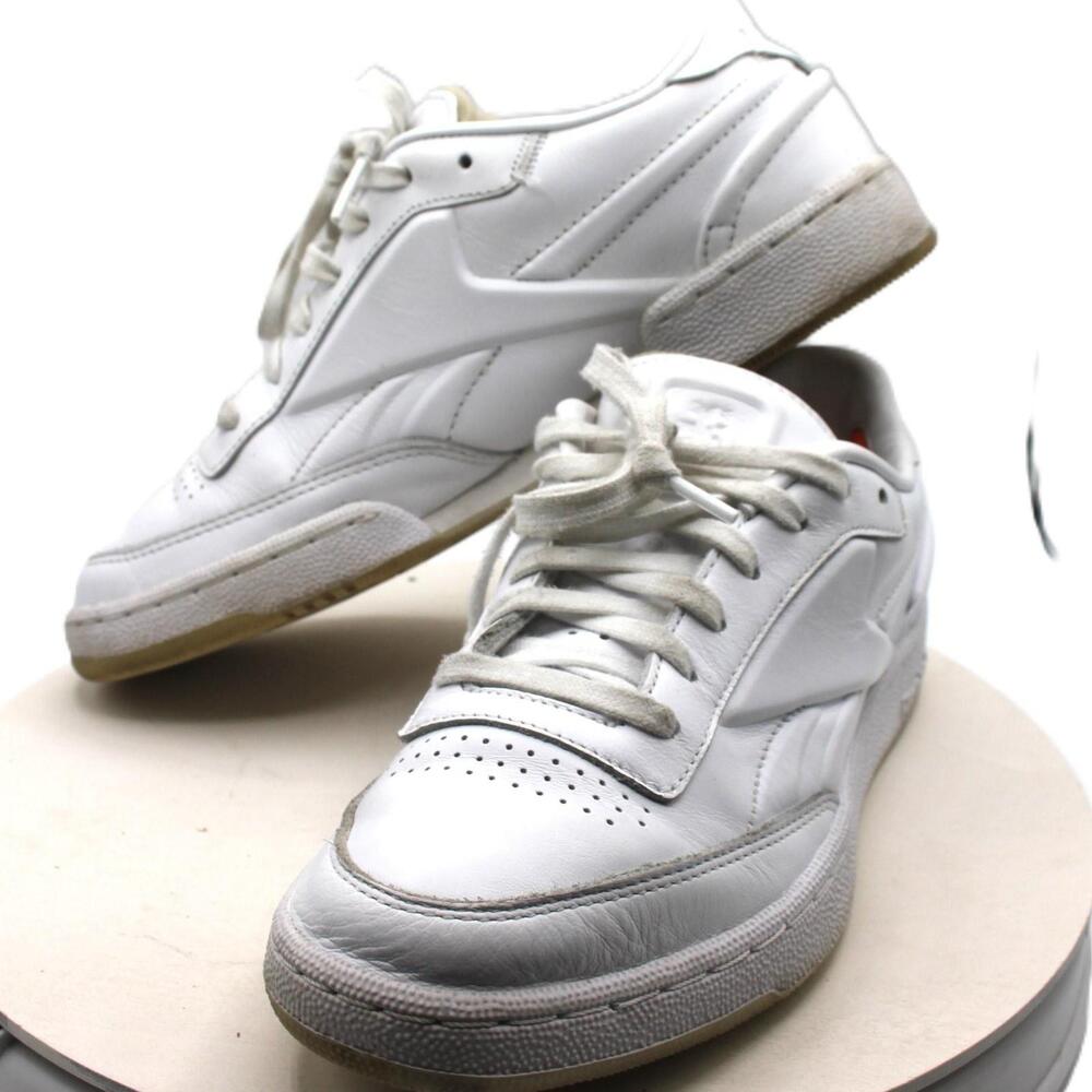 Reebok Victoria Beckham Shoes Mens Size 6.5 White Leather Low Top 522 GY 1572